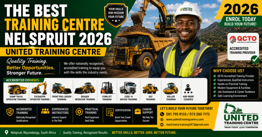Best training centre Nelspruit 2026 United Training Centre accredited courses Mpumalanga