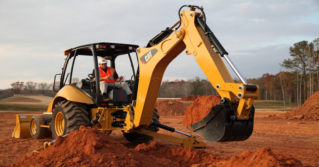 TLB operator working on construction site Nelspruit Mpumalanga United Training Centre